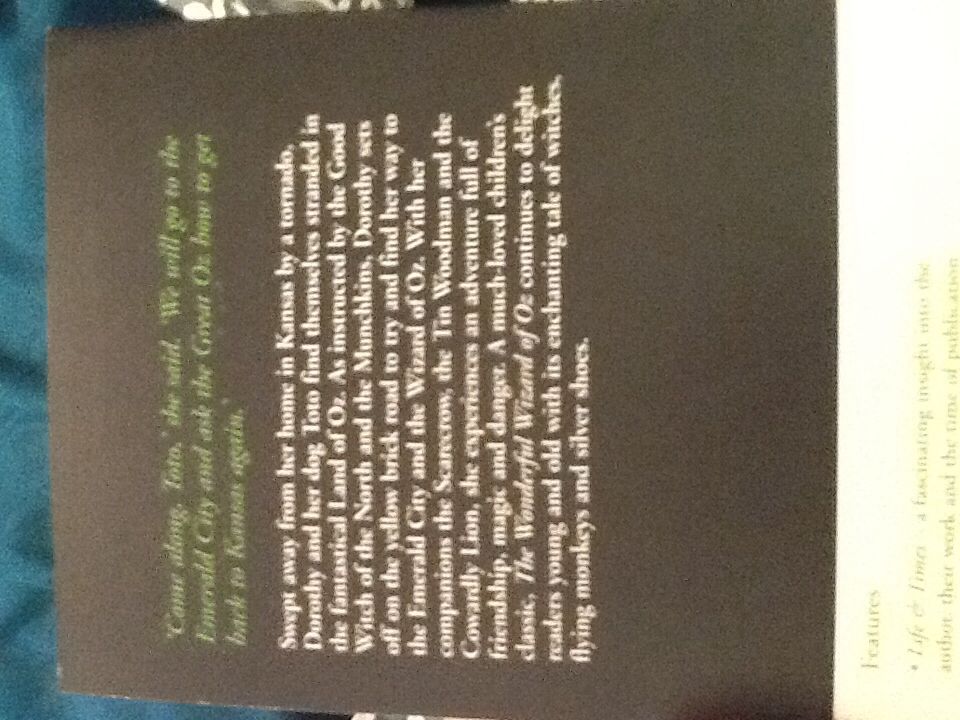 The Wonderful Wizard Of Oz - Lyman Frank Baum (Collins Classics - Paperback) book collectible [Barcode 9780007368556] - Main Image 2