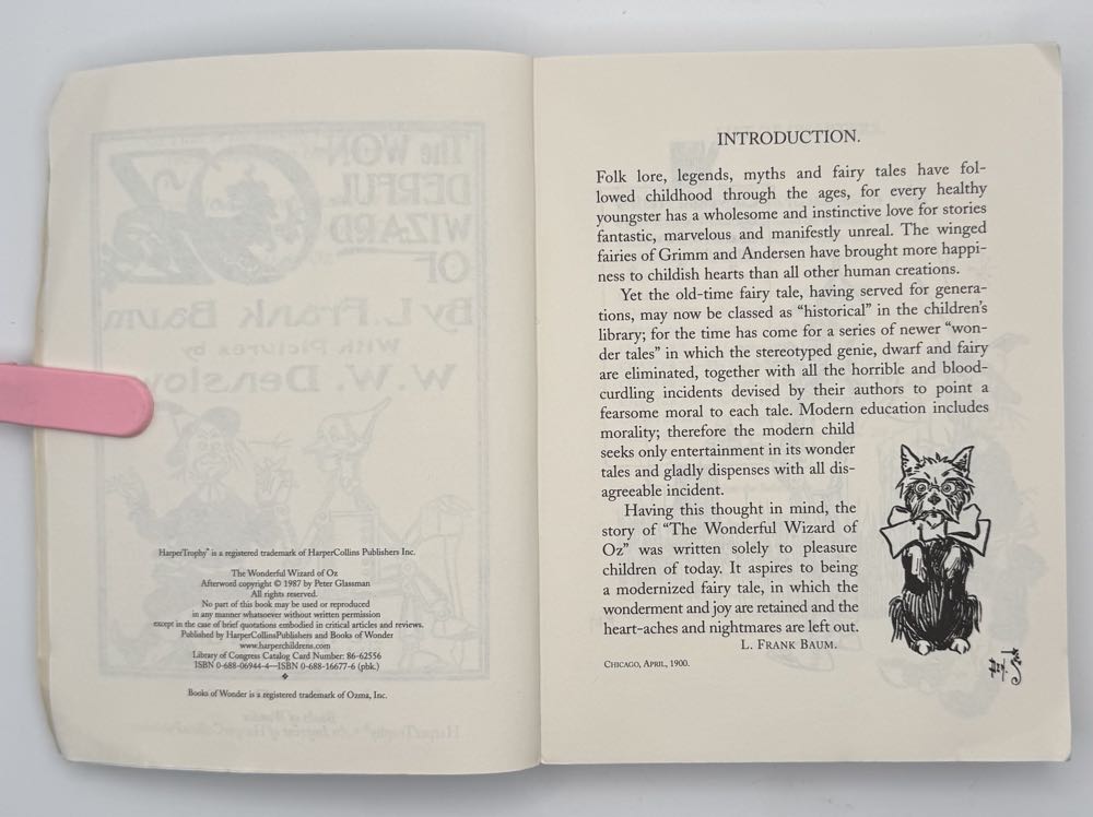 The Wonderful Wizard Of Oz - L. Frank Baum (Books Of Wonder (Harper Trophy/imprint Of HarperCollins Publishers) - Paperback) book collectible [Barcode 9780688166779] - Main Image 4