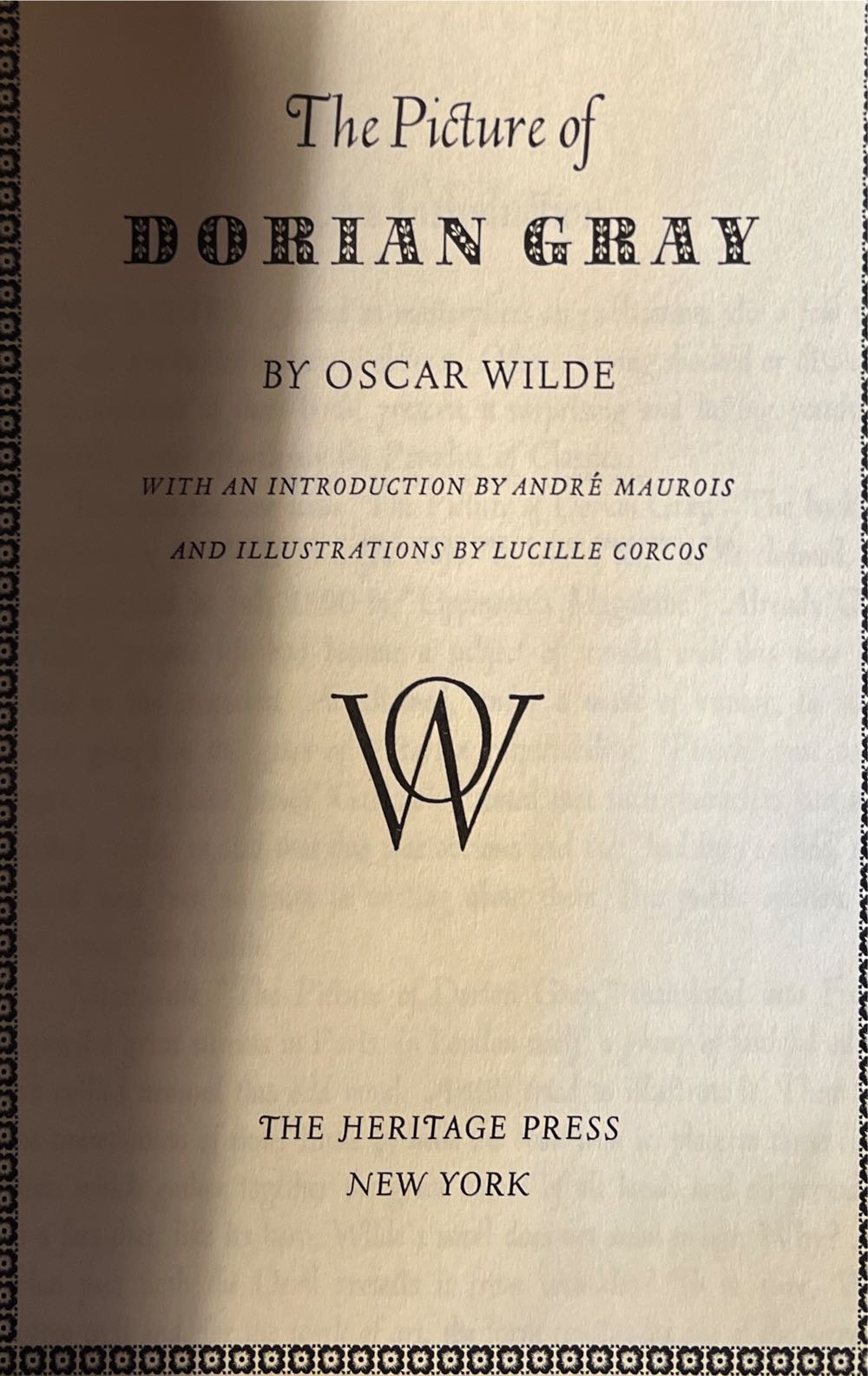 The Picture Of Dorian Gray - Oscar Wilde (Heritage Press - Hardcover) book collectible - Main Image 2