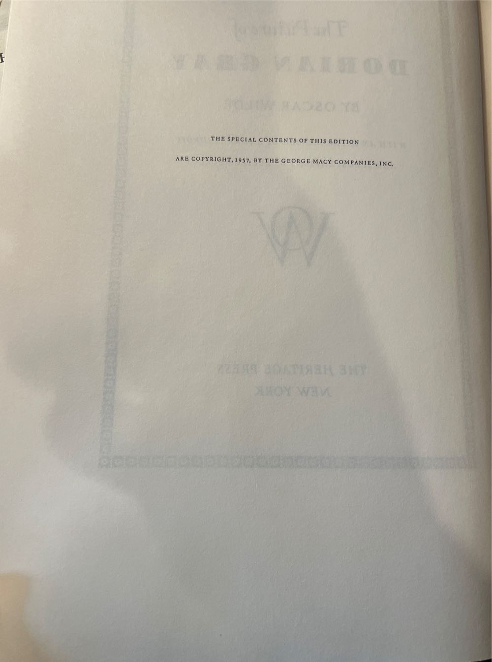 The Picture Of Dorian Gray - Oscar Wilde (Heritage Press - Hardcover) book collectible - Main Image 3