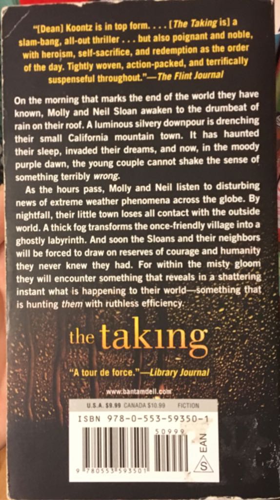 The Taking - Dean Koontz (Bantam - Paperback) book collectible [Barcode 9780553593501] - Main Image 2