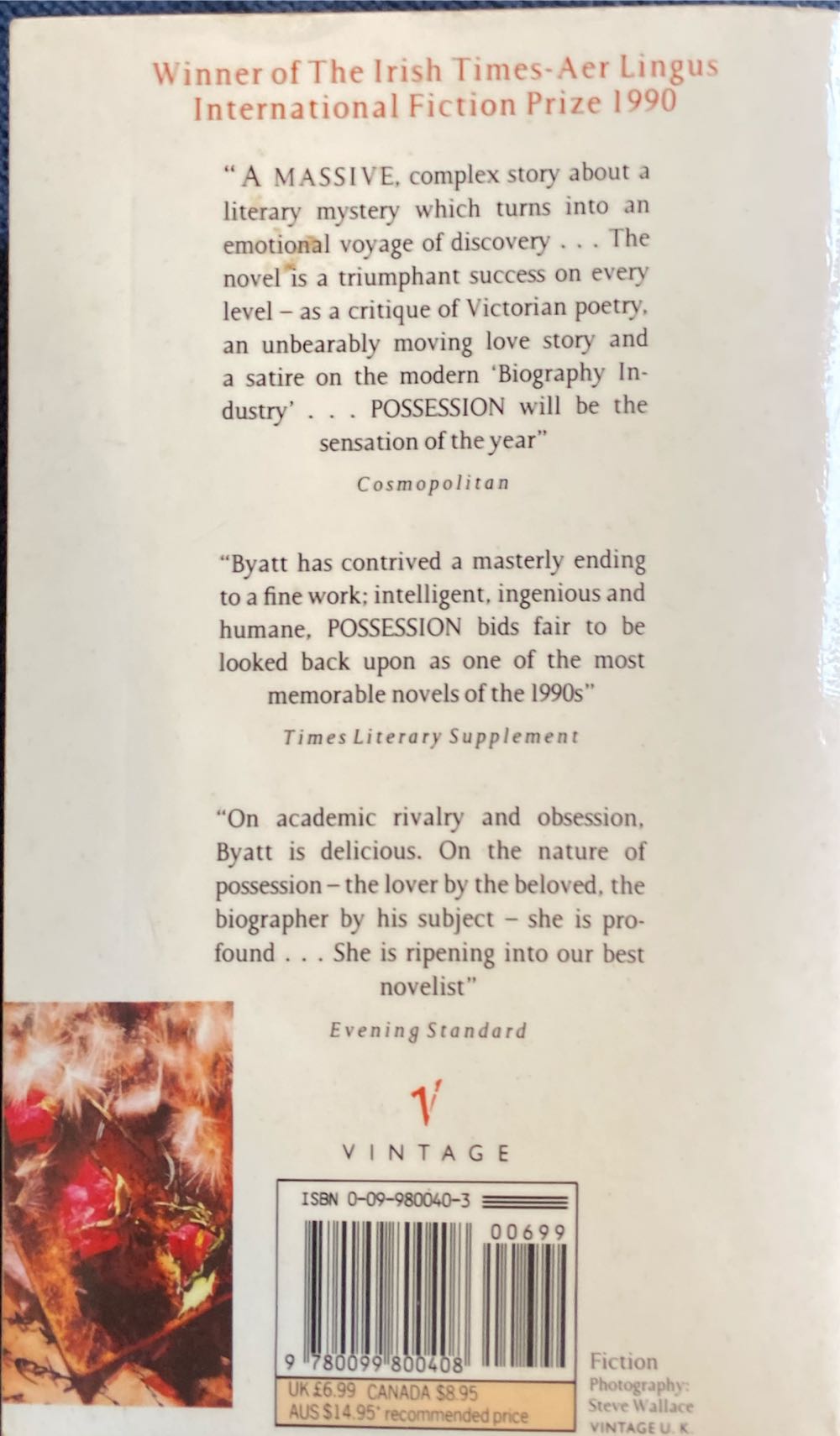 Possession - A.S. Byatt (Vintage - Paperback) book collectible [Barcode 9780099800408] - Main Image 2