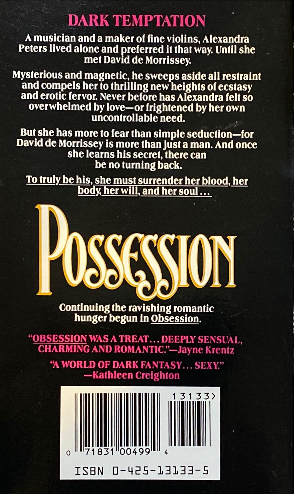 Possession - Lori Herter book collectible [Barcode 9780425131336] - Main Image 2