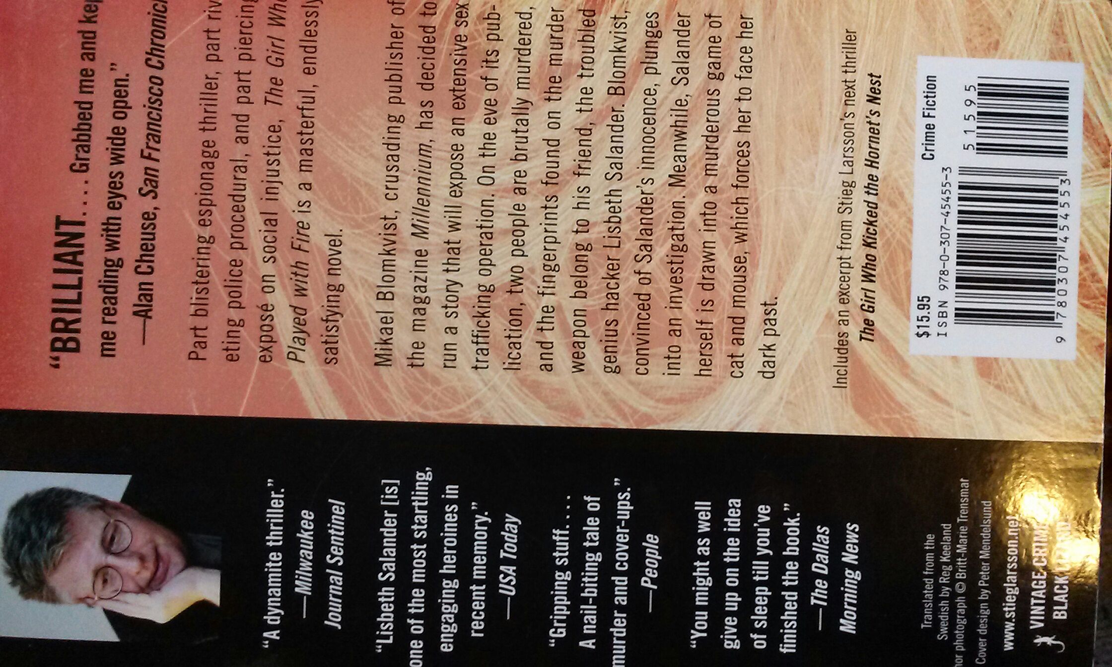 The Girl Who Played With Fire - Stieg Larsson (Vintage Books - Trade Paperback) book collectible [Barcode 9780307454553] - Main Image 2