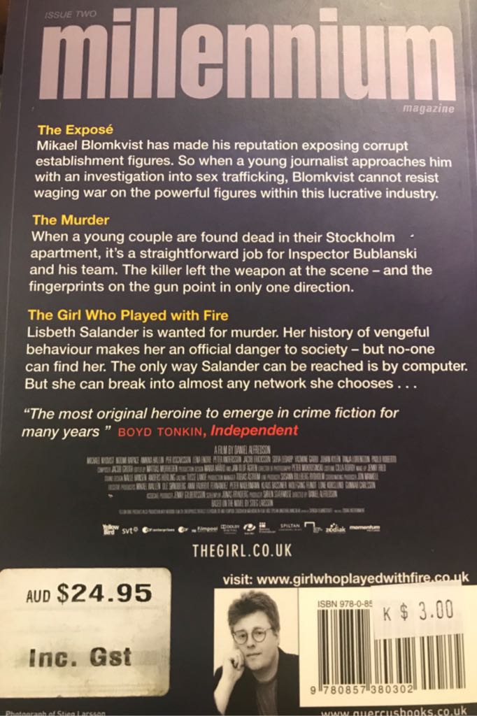 The Girl Who Played With Fire - Stieg Larsson (Maclehose Press - Audiobook) book collectible [Barcode 9780857380302] - Main Image 2