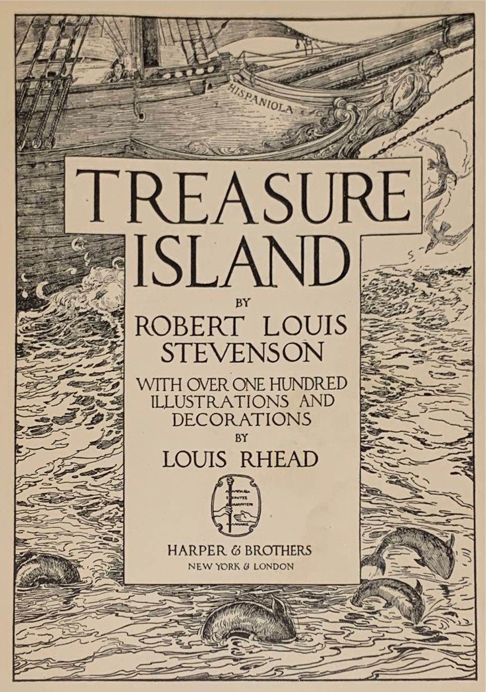 Treasure Island  - Robert Louis Stevenson (Harper & Brothers  - Hardcover) book collectible - Main Image 2