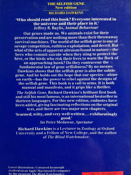 The Selfish Gene - Richard Dawkins (Oxford University Press - Paperback) book collectible [Barcode 9780192860927] - Main Image 2