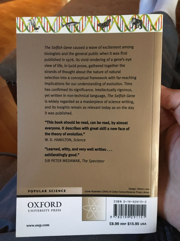 The Selfish Gene - Richard Dawkins (Oxford University Press - Paperback) book collectible [Barcode 9780199291151] - Main Image 2