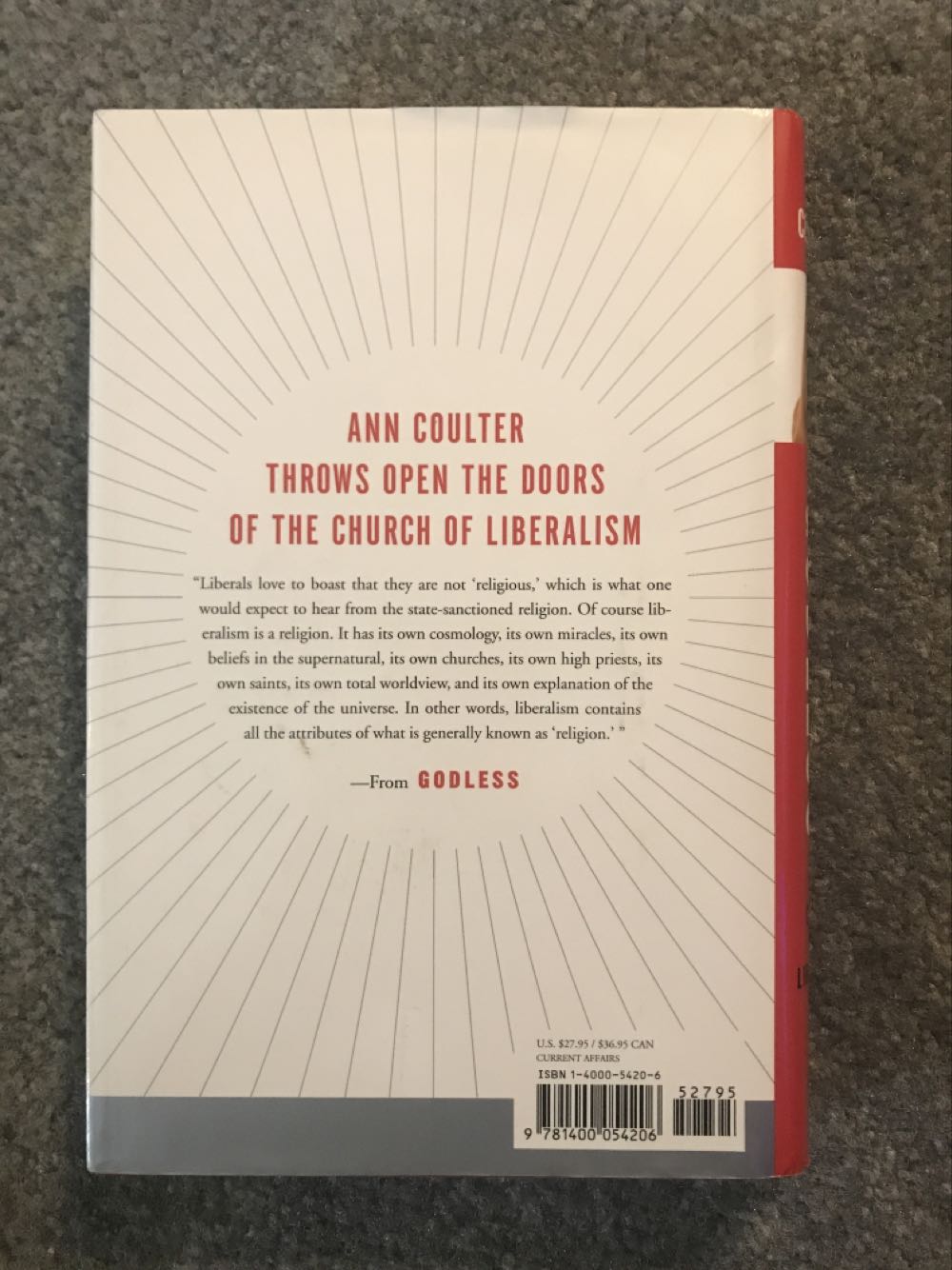 Godless - Ann Coulter (Crown Forum - Hardcover) book collectible [Barcode 9781400054206] - Main Image 2