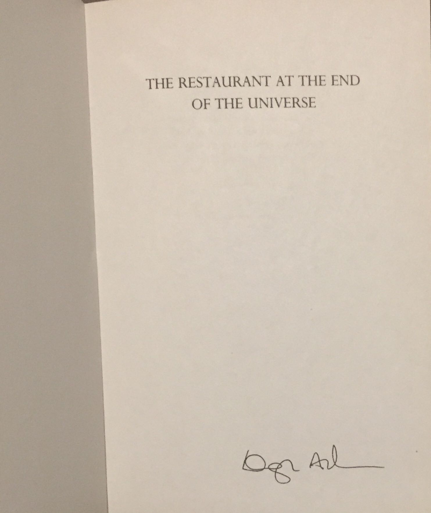 The Restaurant at the End of the Universe - Douglas Adams (Millenium (An Orion Book) - Hardcover) book collectible [Barcode 9781857982084] - Main Image 3