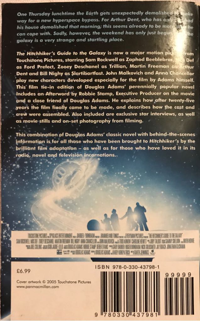 Hitchhikers Guide To The Galaxy - Adams, Douglas (Paperback) book collectible - Main Image 2