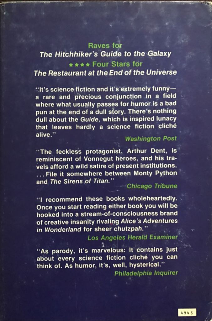 Life, the Universe and Everything - Douglas Adams (Harmony Press - Hardcover) book collectible [Barcode 9780575074859] - Main Image 2