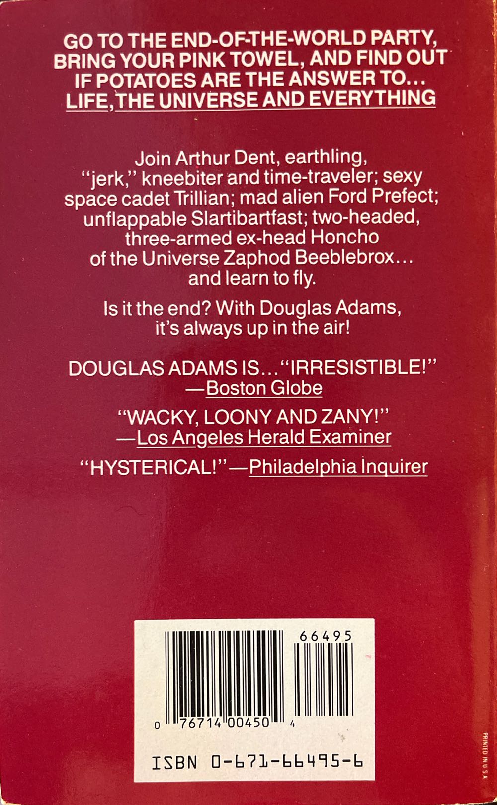 Life, the Universe and Everything - Douglas Adams (- Hardcover) book collectible [Barcode 9780671664954] - Main Image 2