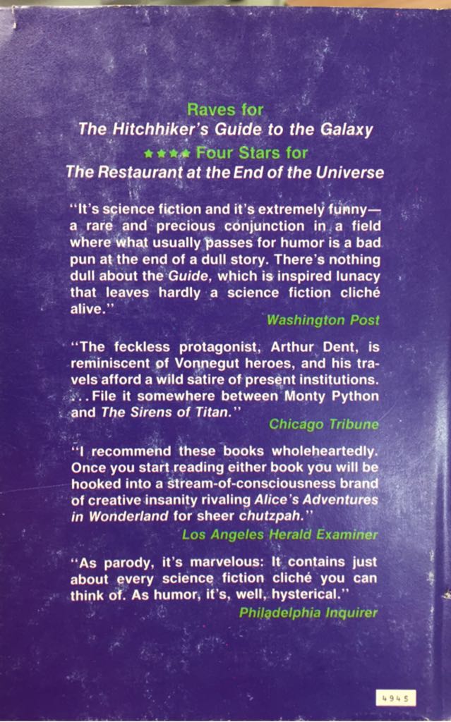 Life, the Universe and Everything - Adams, Douglas (- Hardcover) book collectible - Main Image 2