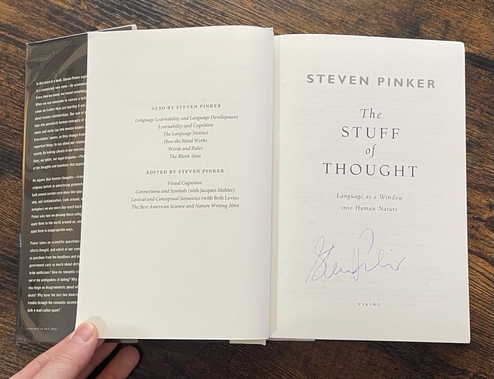 The Stuff of Thought - Steven Pinker (Penguin - Hardcover) book collectible [Barcode 9780670063277] - Main Image 4