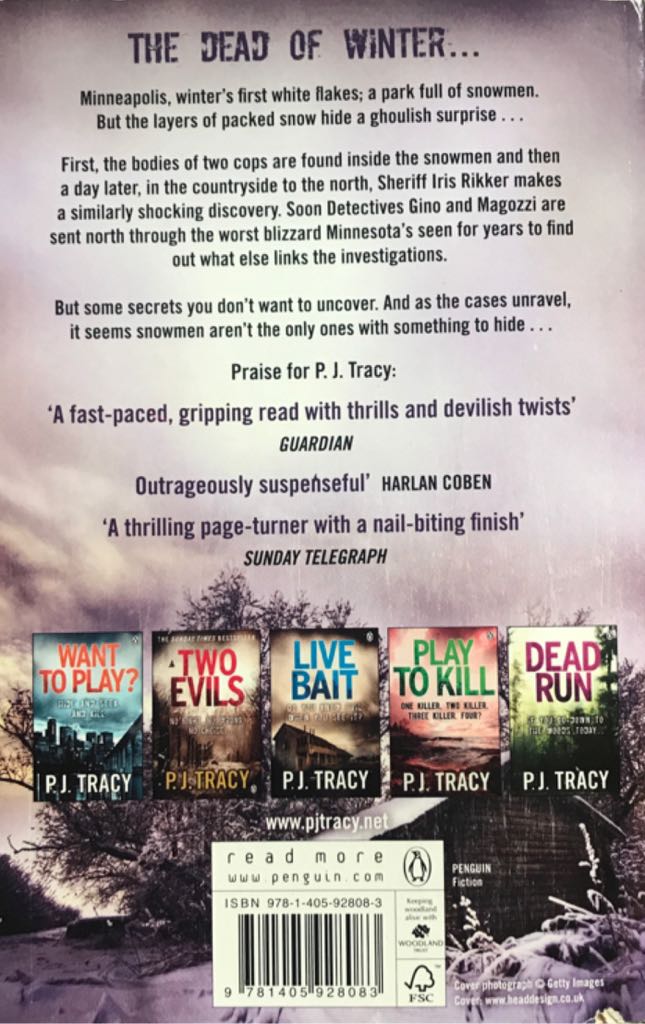 Snow Blind  - PJ Tracy book collectible [Barcode 9781405928083] - Main Image 2