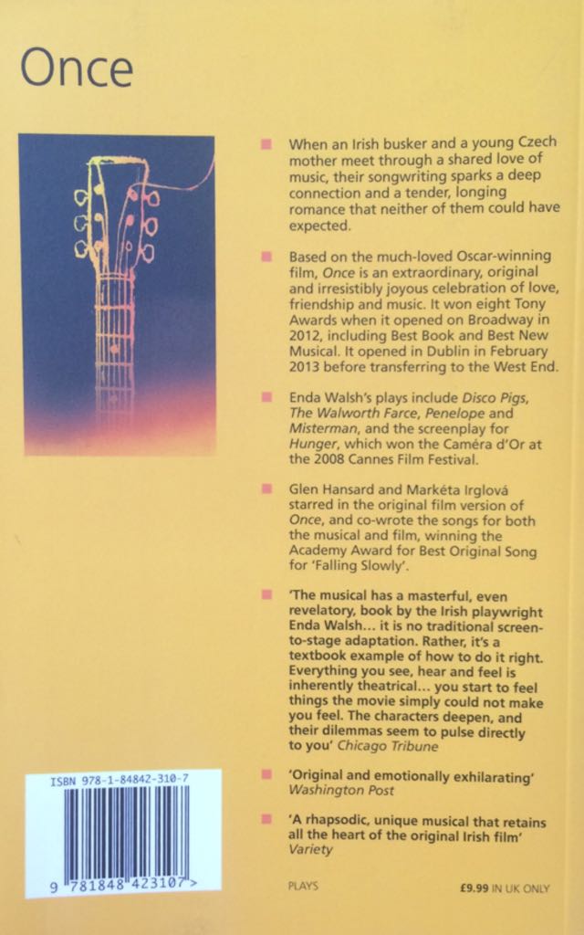 Once  (Nick Hern Books - Paperback) book collectible [Barcode 9781848423107] - Main Image 2