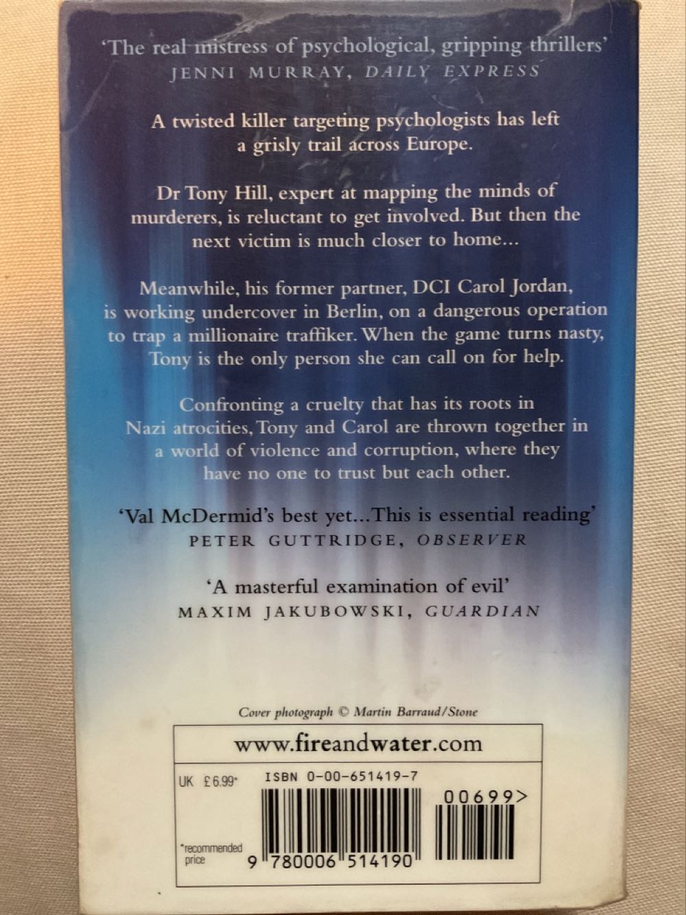 3. The Last Temptation Tony Hill - Val McDermid (Harper Collins - Paperback) book collectible [Barcode 9780006514190] - Main Image 2