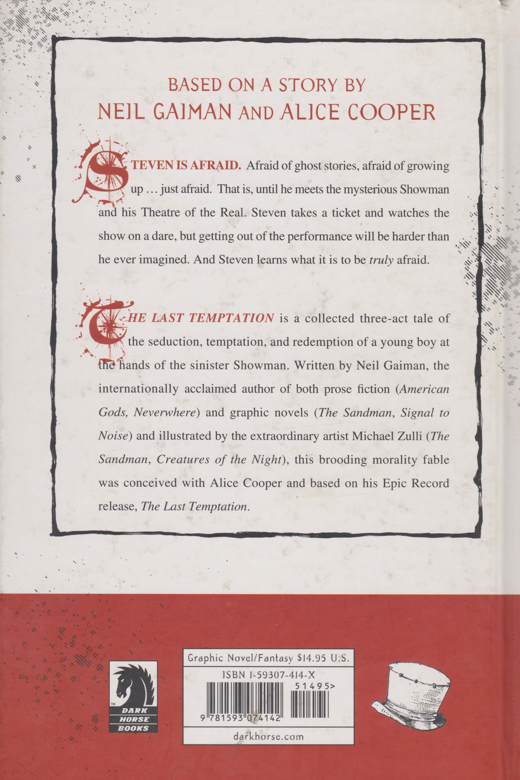 The Last Temptation - Neil Gaiman (Dark Horse Books - Hardcover) book collectible [Barcode 9781593074142] - Main Image 2