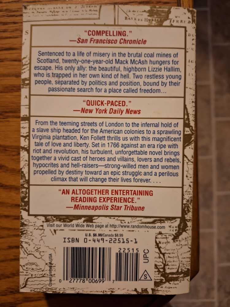 A Place Called Freedom - Ken Follett (Paperback) book collectible [Barcode 0449225151] - Main Image 2