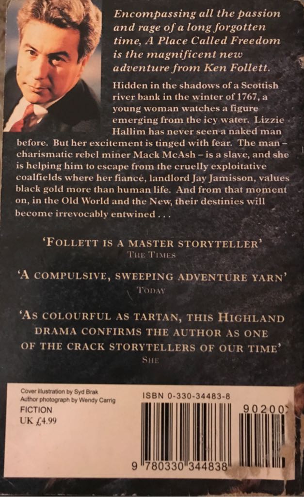 A Place Called Freedom - Ken Follett (Pan Books - Hardcover) book collectible [Barcode 9780330344838] - Main Image 2