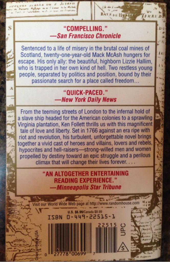 Place Called Freedom, A - Ken Follett (Fawcett - Paperback) book collectible [Barcode 9780449225158] - Main Image 2