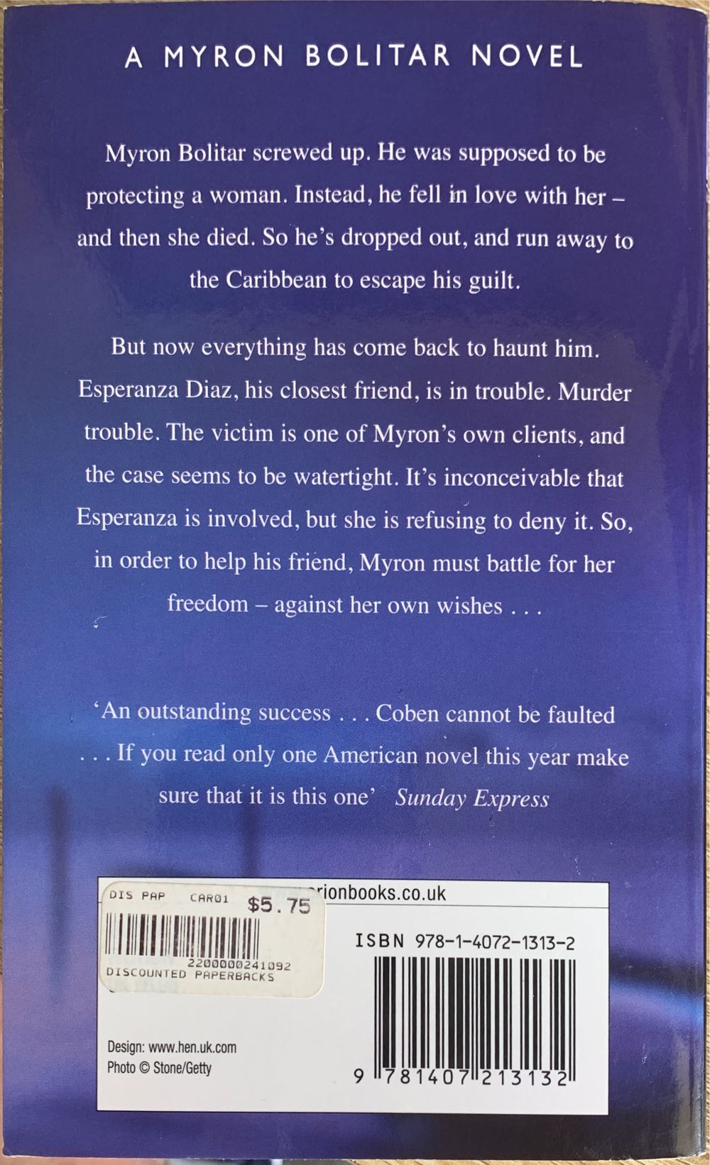 The Final Detail - Harlan Coben (Orion - Paperback) book collectible [Barcode 9781407213132] - Main Image 2