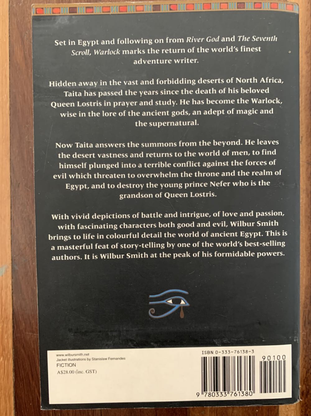 Warlock - Wilbur Smith (McMillan - Paperback) book collectible [Barcode 9780333761380] - Main Image 2