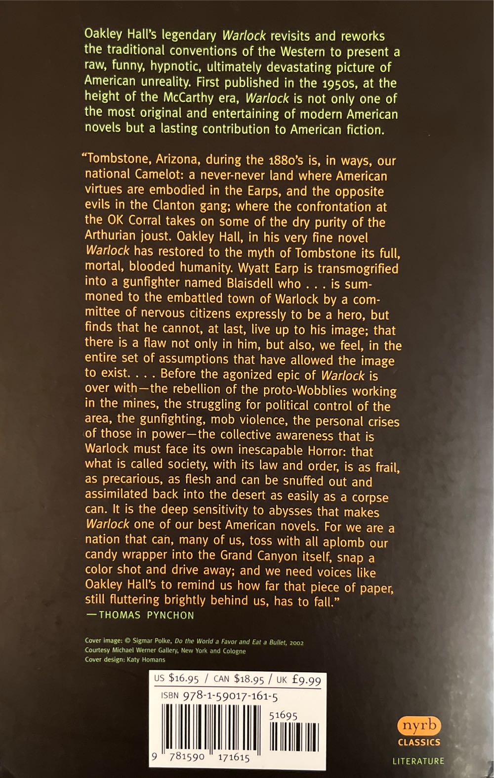 Warlock - Oakley Hall (New York Review of Books) book collectible [Barcode 9781590171615] - Main Image 2