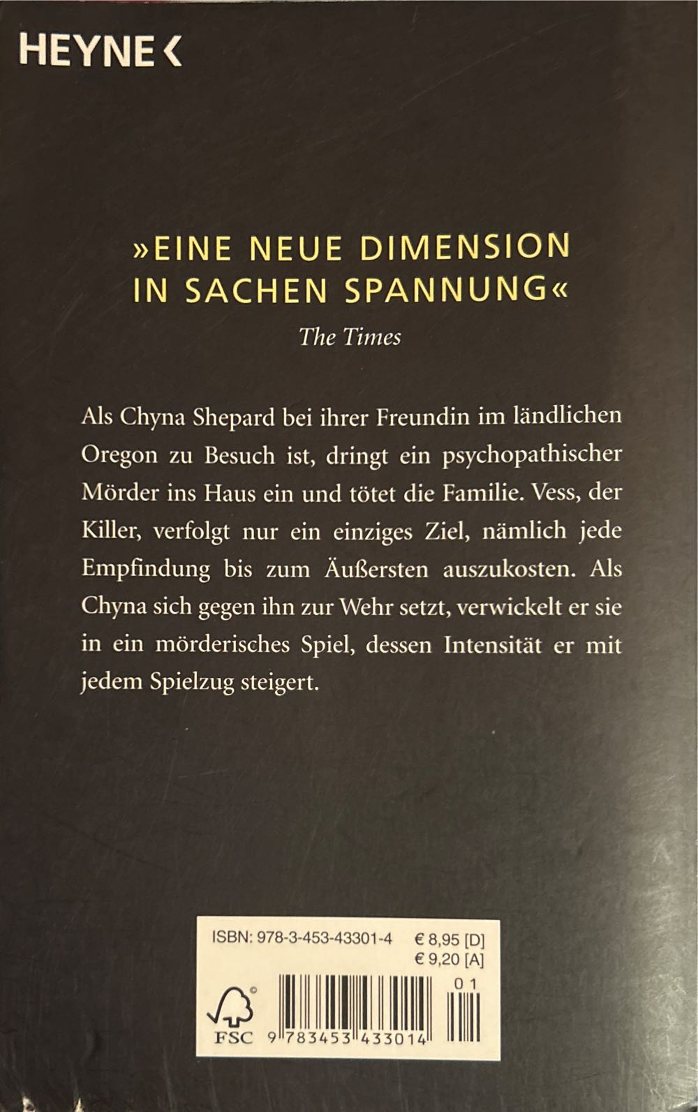 Intensity - Dean Koontz (Heyne Wilhelm Verlag Gmbh - Paperback) book collectible [Barcode 9783453433014] - Main Image 2