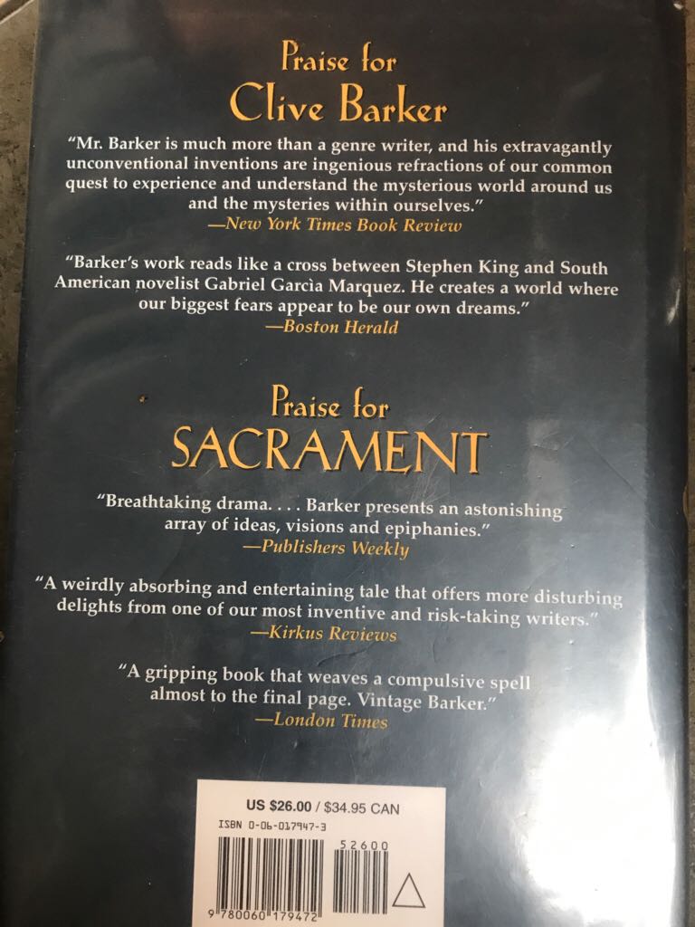 Galilee - Clive Barker (Harper Collins - Hardcover) book collectible [Barcode 9780060179472] - Main Image 2