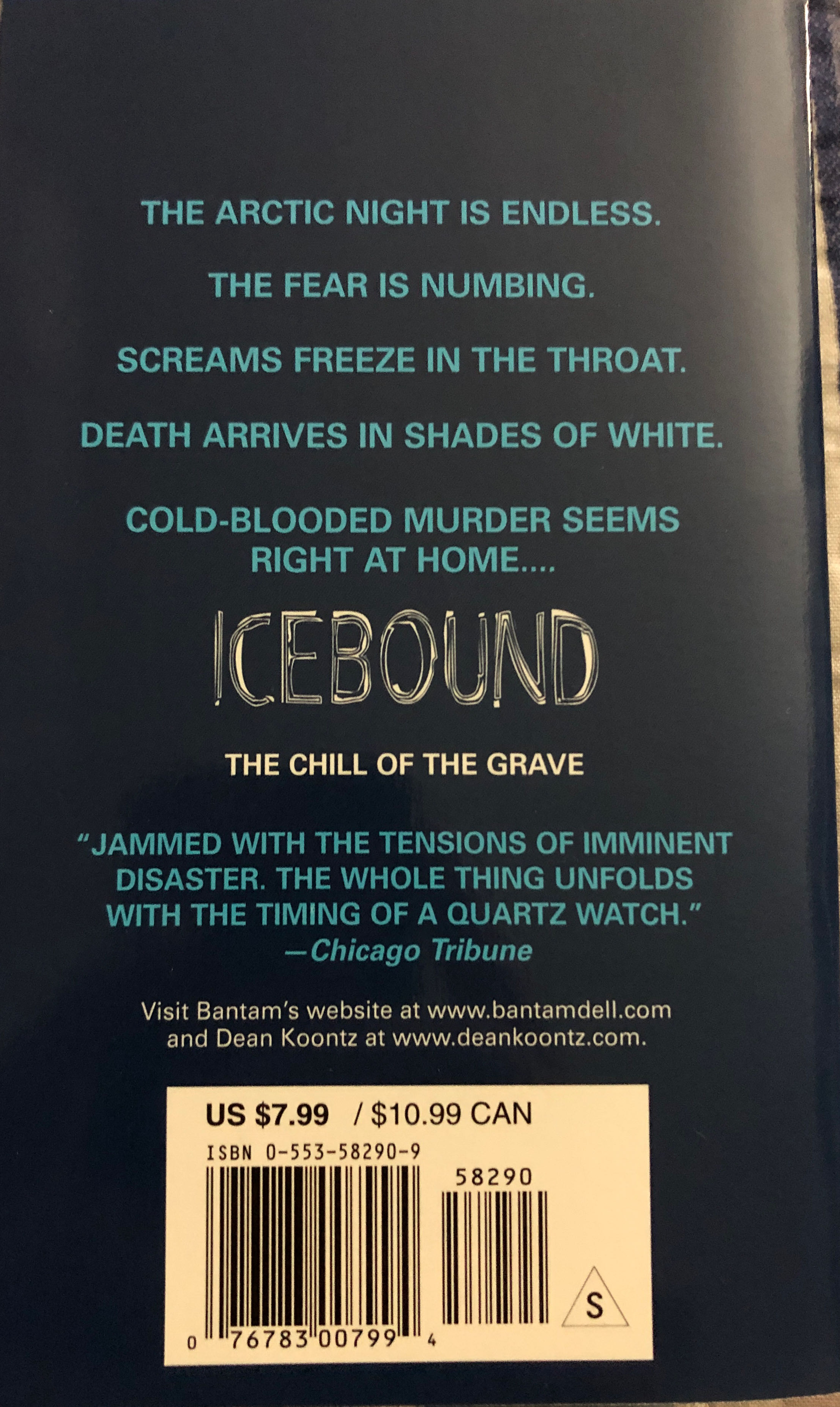 Icebound - Dean Koontz (Bantam - Paperback) book collectible [Barcode 9780553582901] - Main Image 2