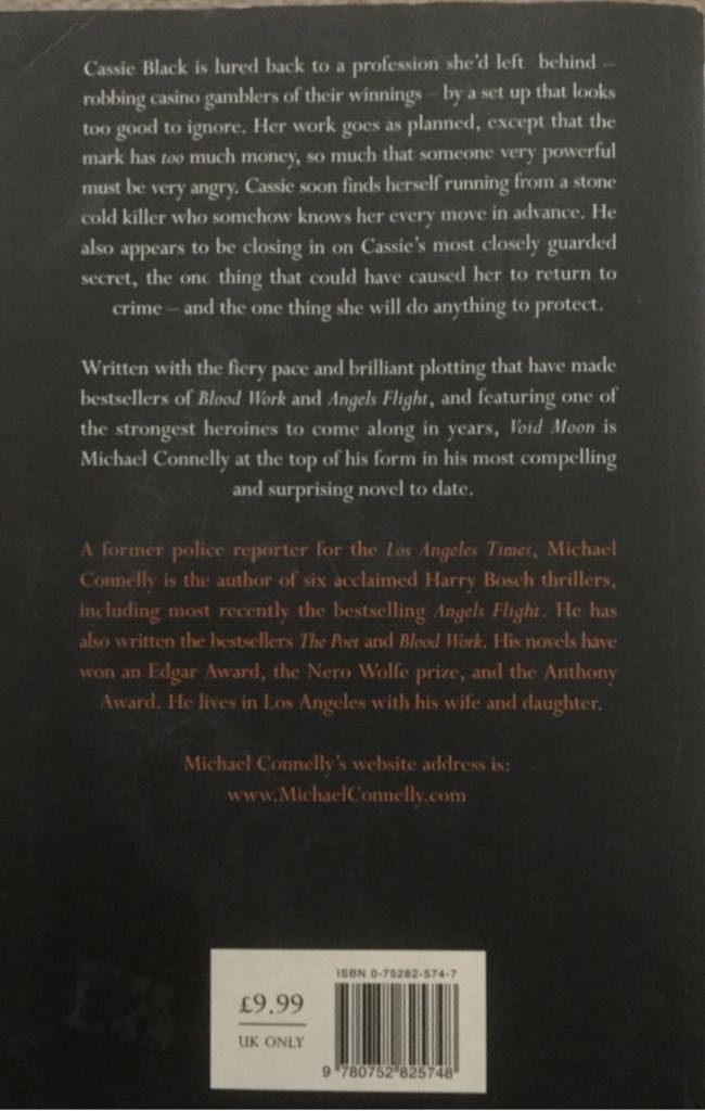 Void Moon - Michael Connelly (Orion - Trade Paperback) book collectible [Barcode 9780752825748] - Main Image 2