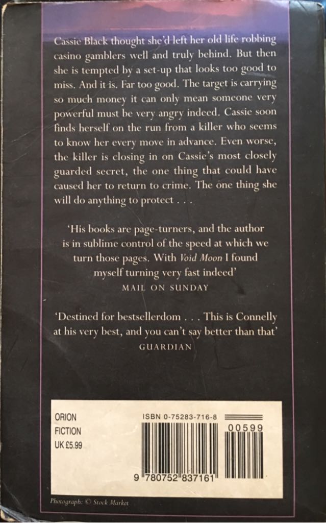 Void Moon - Michael Connelly (Orion Books - Paperback) book collectible [Barcode 9780752837161] - Main Image 2