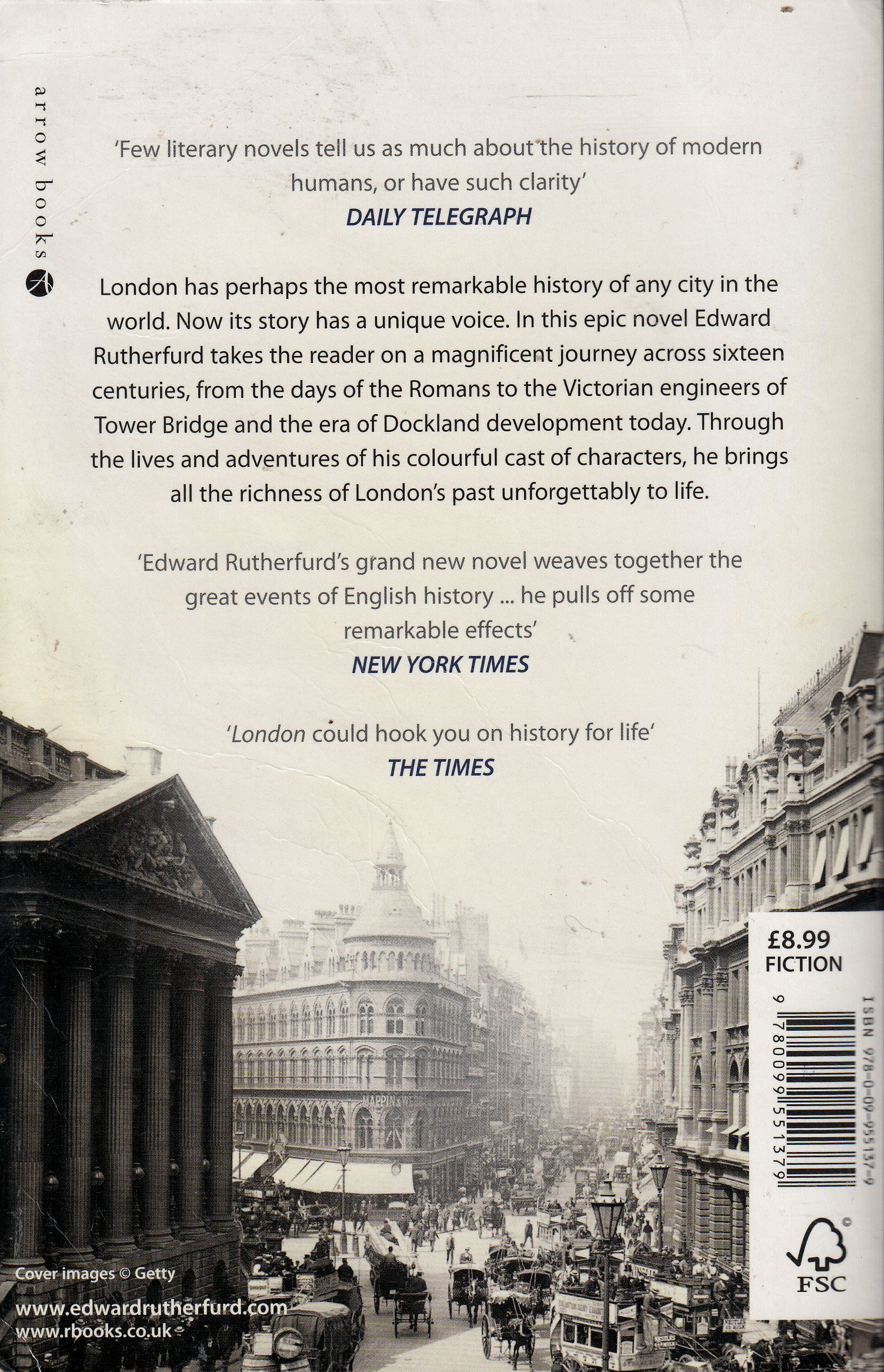 London - Edward Rutherfurd (Arrow - Paperback) book collectible [Barcode 9780099551379] - Main Image 2