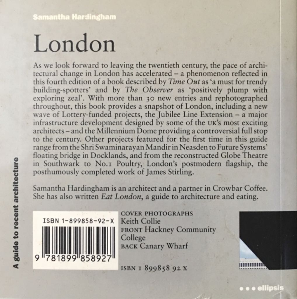 London  (Ellipsis - Paperback) book collectible [Barcode 9781899858927] - Main Image 2