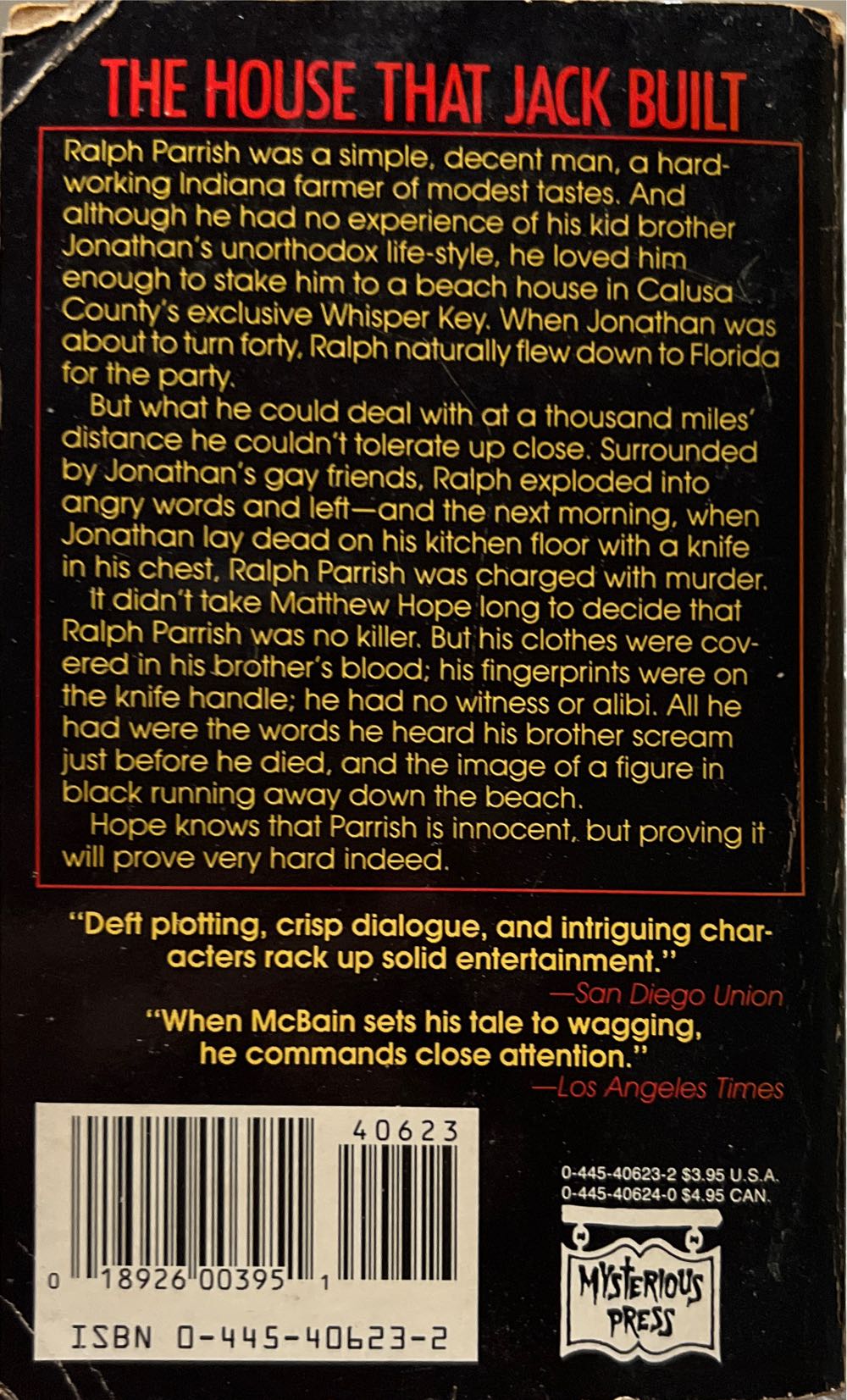 The House That Jack Built - Ed McBain (The Mysterious Press) book collectible [Barcode 9780445406230] - Main Image 2