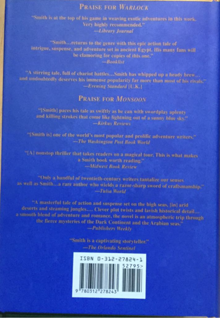 Blue Horizon - Wilbur Smith (Thomas Dunne Books/St. Martin’s Press - Hardcover) book collectible [Barcode 9780312278243] - Main Image 2