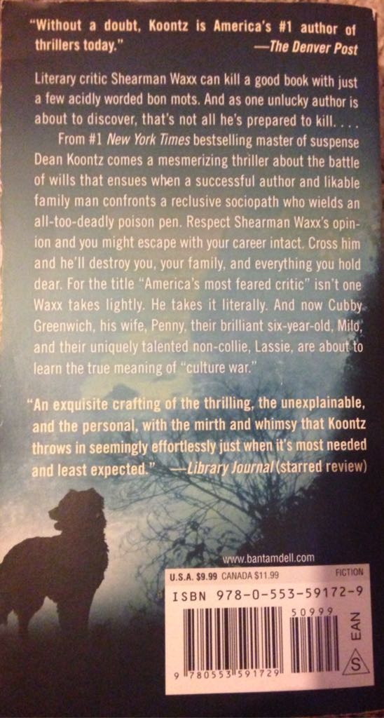 Relentless - Dean Koontz (Paperback) book collectible - Main Image 2
