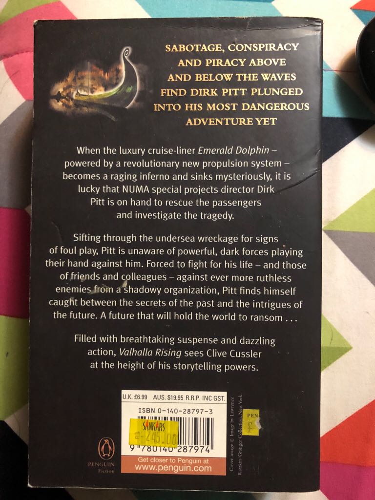 16. Valhalla Rising - Clive Cussler (Penguin - Paperback) book collectible [Barcode 9780140287974] - Main Image 2