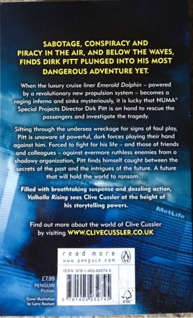 Valhalla Rising - Clive Cussler (Penguin Books - Paperback) book collectible [Barcode 9781405932745] - Main Image 2