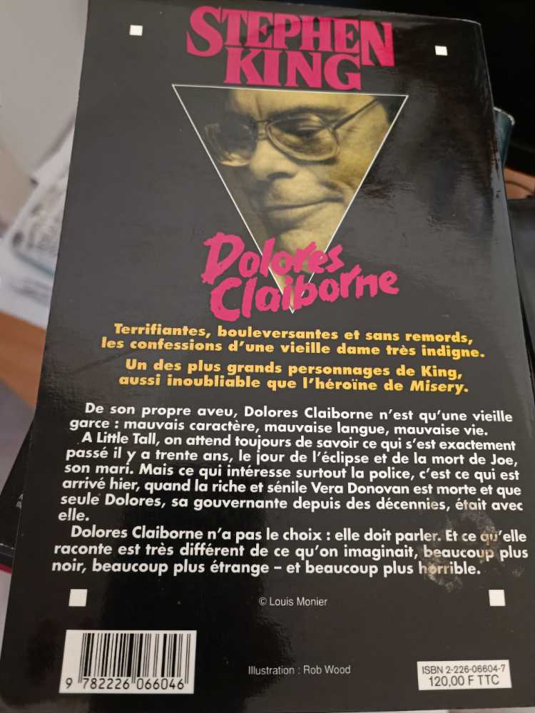 Dolores Claiborne - Stephen King (Legenda - Hardcover) book collectible [Barcode 9782226066046] - Main Image 2
