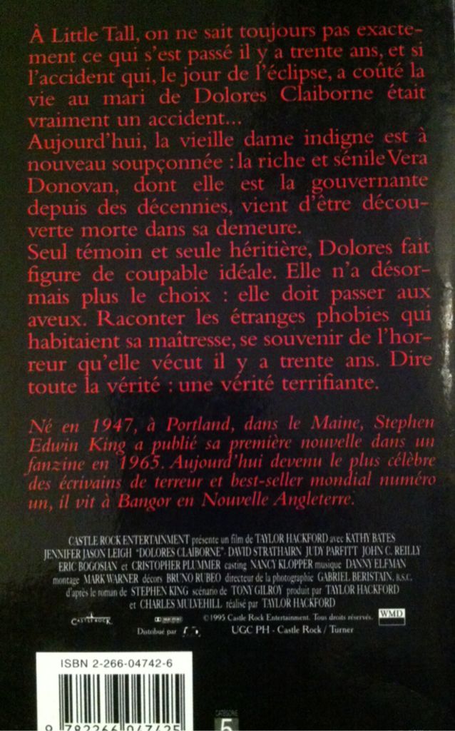 Dolores Claiborne - Stephen King (Weltbild - Hardcover) book collectible [Barcode 9782266047425] - Main Image 2