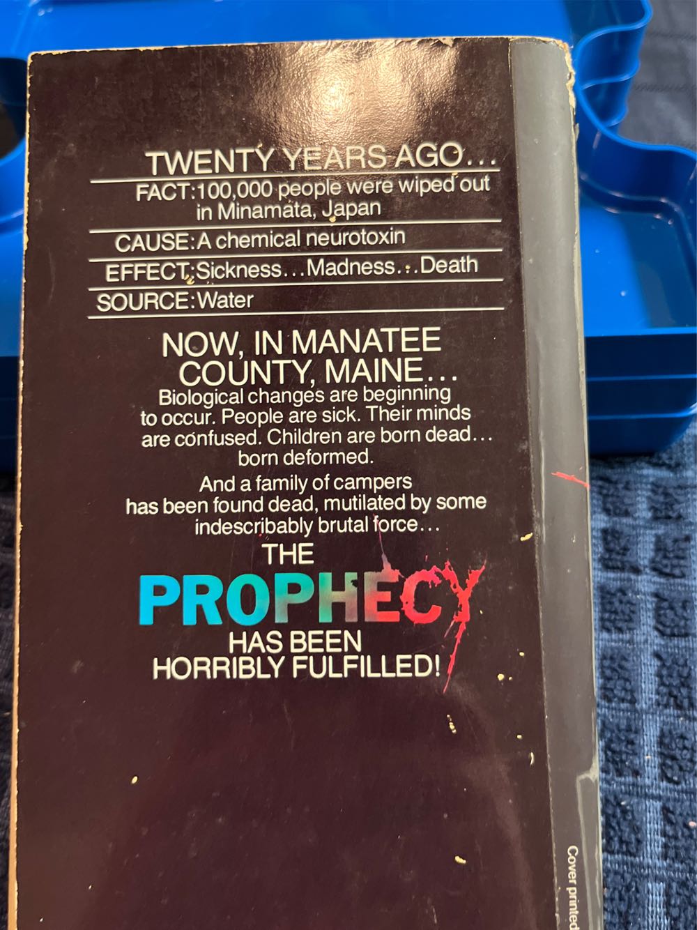 Prophecy - A Movie (Paperback) book collectible [Barcode 9780345280343] - Main Image 2