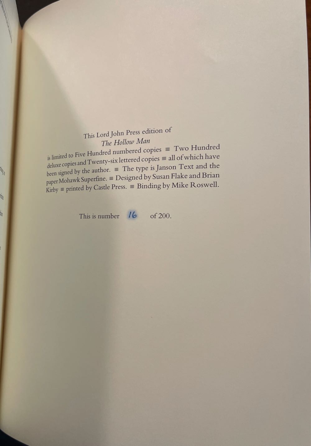 The Hollow Man - Dan Simmons (Bantam - Hardcover) book collectible [Barcode 9780553082524] - Main Image 3