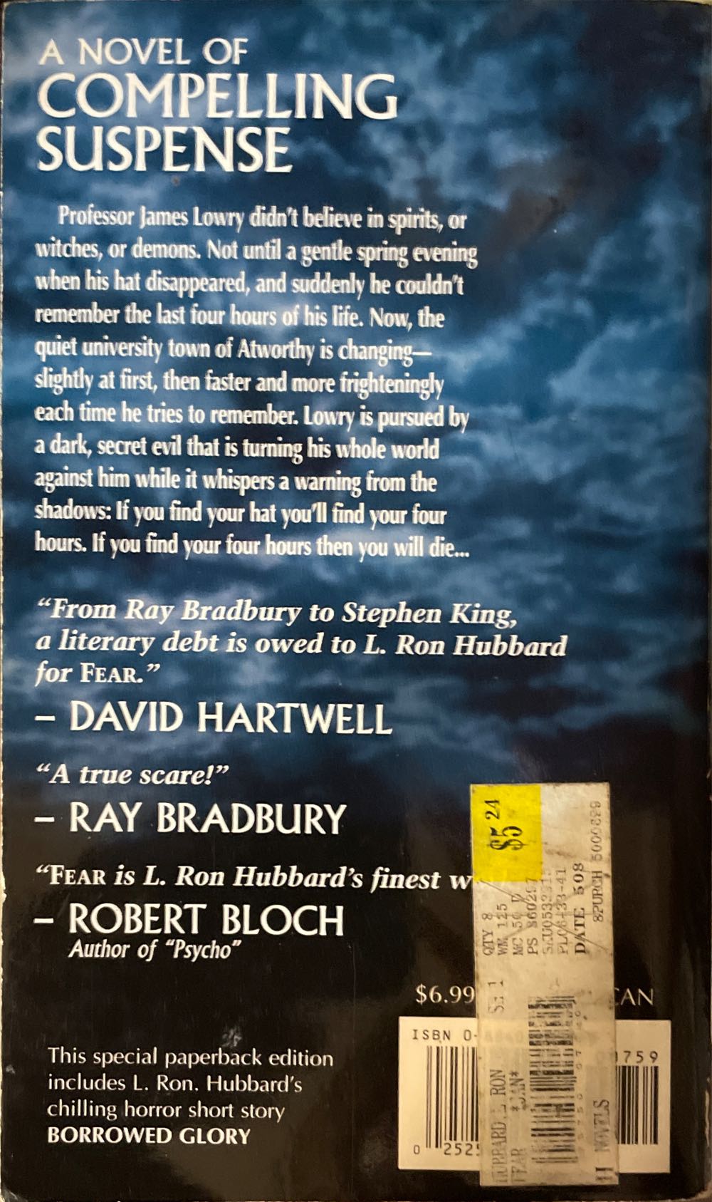 Fear - L. Ron Hubbard (Bridge Publications (CA) - Paperback) book collectible [Barcode 9780884047599] - Main Image 2