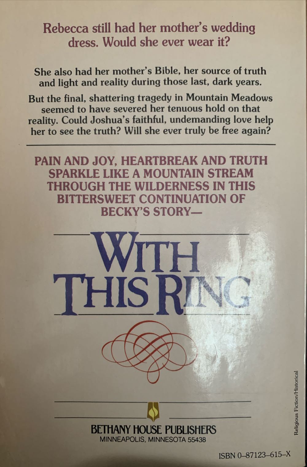 With This Ring - Marian Wells (Bethany House Pub - Paperback) book collectible [Barcode 9780871236159] - Main Image 2