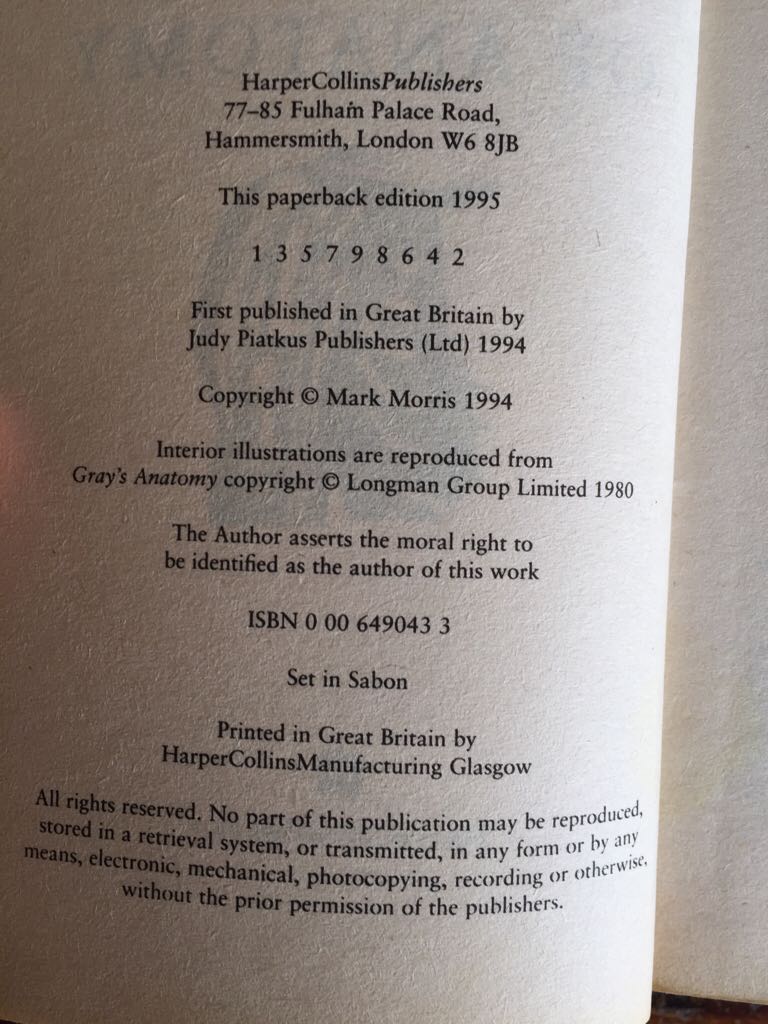 The Secret Of Anatomy - Mark Morris (Paperback) book collectible [Barcode 9780006490432] - Main Image 2