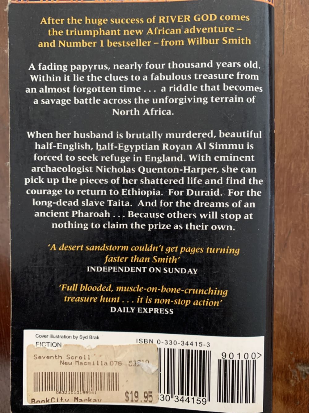 The Seventh Scroll - Wilbur Smith (Pan Books - Paperback) book collectible [Barcode 9780330344159] - Main Image 2