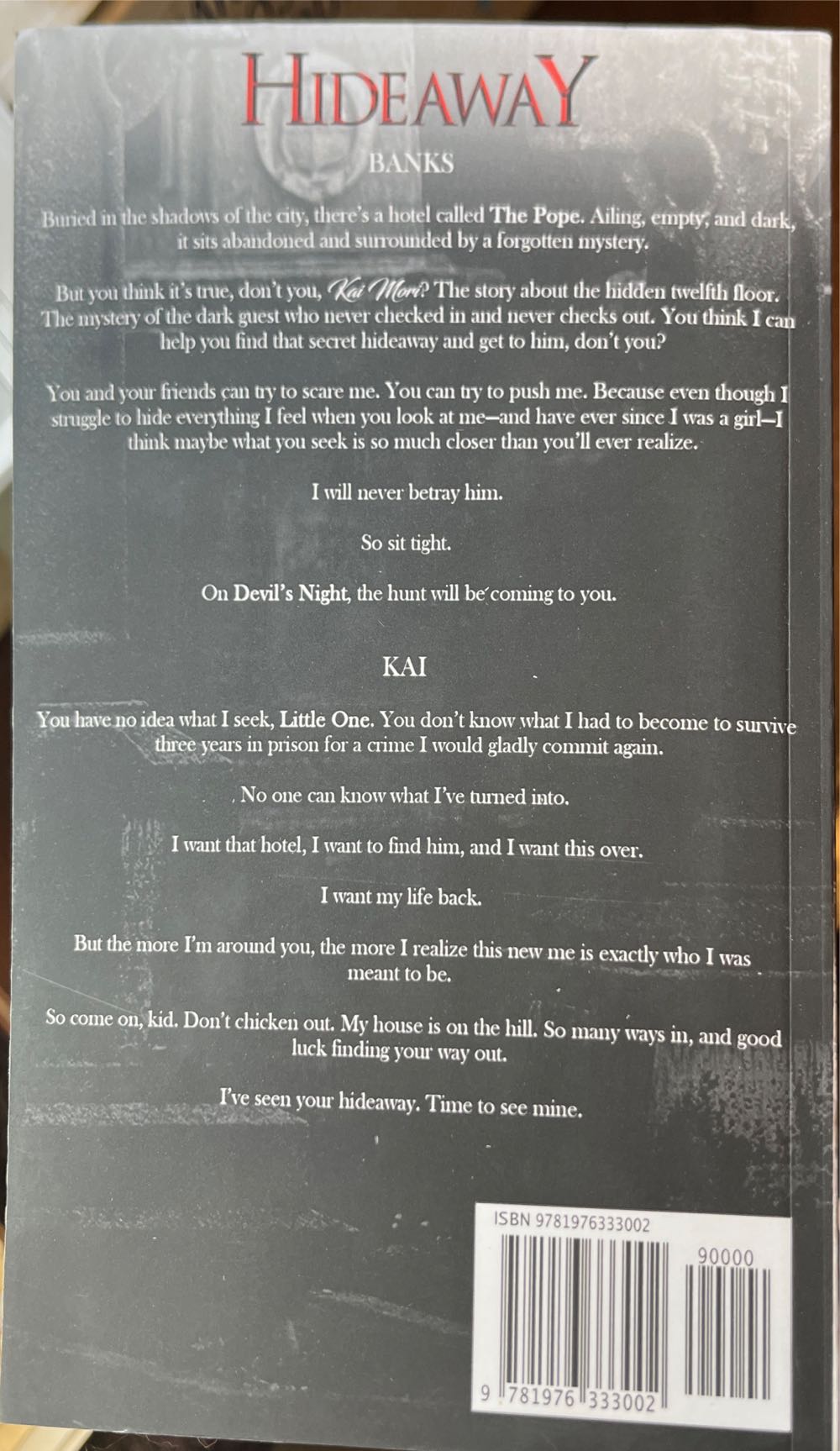 Hideaway (Devil’s Night, #2) - Penelope Douglas (Createspace Independent Publishing Platform - Paperback) book collectible [Barcode 9781976333002] - Main Image 2